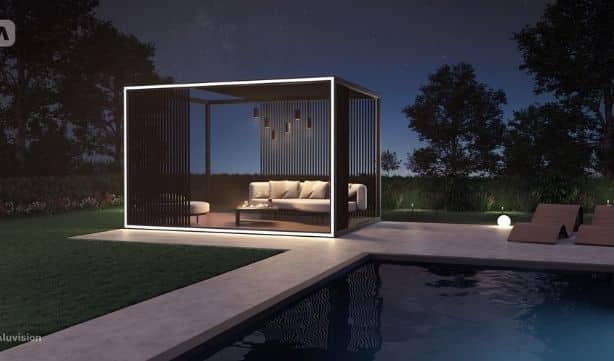 Pergola Aluvision - Nuit (GardenSKoncept, Luxembourg) Pergola Aluvision - Nuit (GardenSKoncept, Luxembourg)